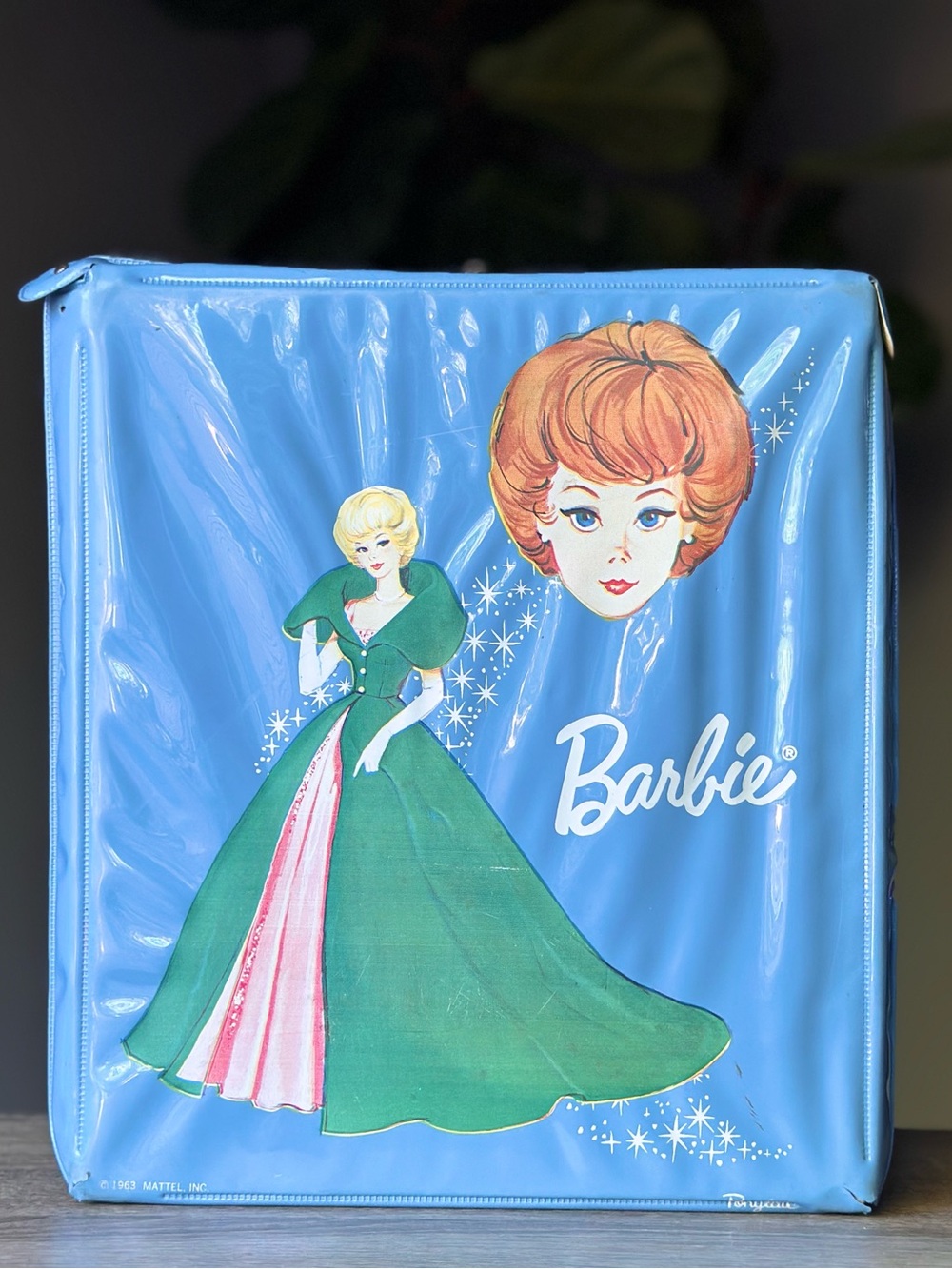 Barbie Blue Green Case - Vintage